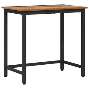 vidaXL bord Gammelt tr&aelig; 100 x 50 x 76,5 cm Ingeni&oslash;rtr&aelig; og st&aring;l