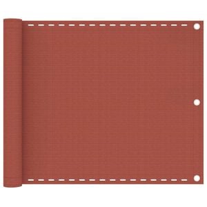 vidaXL altanafsk&aelig;rmning 75x400 cm HDPE terrakotta