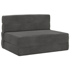 vidaXL Samlebar Sofa Seng M&oslash;rkegr&aring; 70 x 72 x 60 cm Stof