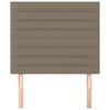vidaXL sengegavl Taupe 90x5x118/128 cm Stof
