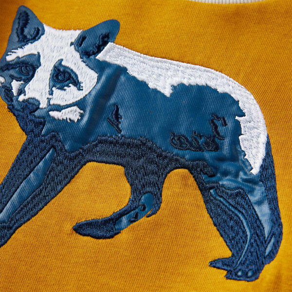 Sweatshirt til b&oslash;rn str. 92 okkergul