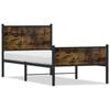 vidaXL sengeramme uden madras 80x200 cm metal r&oslash;get egetr&aelig;sfarve