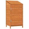 vidaXL haveskur 55x52x112 cm massivt grantr&aelig; brun