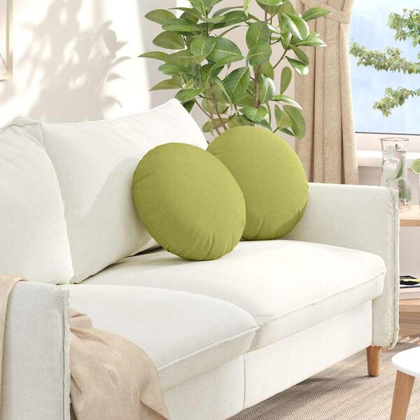 vidaXL S&aelig;depuder 2 pcs Lys gr&oslash;n &Oslash;40 x 13 cm Stof