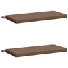 vidaXL B&aelig;nkepuder SOEST 2 stk. 100% polyester Gr&aring;brun 80 x 40 x 5 cm