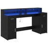 vidaXL Bord Sort eg Konstrueret tr&aelig; 160 x 55 x 91 cm