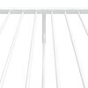 vidaXL sengeramme med sengegavl og fodg&aelig;rde 75x190 cm metal hvid