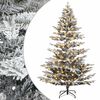 vidaXL Kunstigt Hinged Juletr&aelig; 150 cm 150 LED'er Varm hvid PE og PVC
