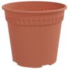 vidaXL Rund Blomsterpotte 24 pcs Mursten R&oslash;d &Oslash; 17 x 14 cm Plastik