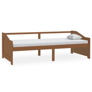 vidaXL 3-personers daybed 90x200 cm massivt fyrretr&aelig; gyldenbrun