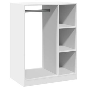 vidaXL t&oslash;jreol 77x48x102 cm konstrueret tr&aelig; hvid