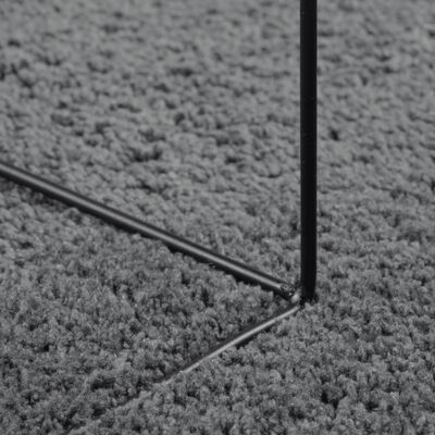 vidaXL gulvtæppe OVIEDO 80x200 cm kort luv antracitgrå