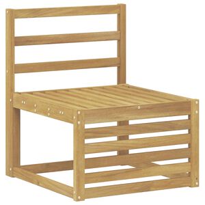 vidaXL Udend&oslash;rs Mellem Sofa Massivt Akacietr&aelig; Hvid 63 x 59 x 73 cm