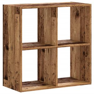 vidaXL skab 68,5x32x68,5 cm konstrueret tr&aelig; antikt tr&aelig;