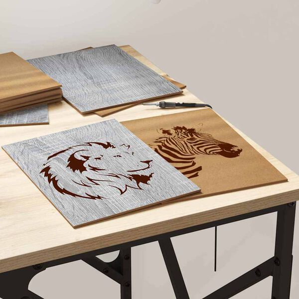 vidaXL Dekor Panels 150 pcs Gr&aring; Sonoma 21 x 30 x 0,27 cm