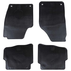 vidaXL Bilm&aring;tte 4 pcs Sort passer til VW POLO 10 / 01-09 NS Gummi