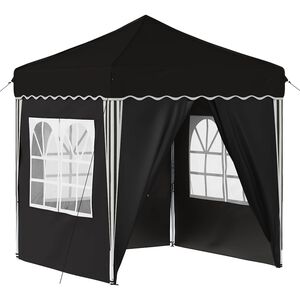vidaXL Pop-up Festtelt 195 x 195 x 245 cm Sort Oxford stof