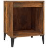 vidaXL sengebord 40x35x50 cm r&oslash;get egetr&aelig;sfarve