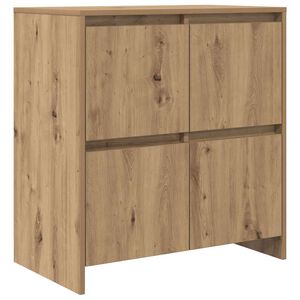 vidaXL Sideboard Artisan Egetr&aelig; 70 x 41 x 75 cm Konstrueret tr&aelig;