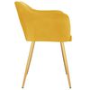 vidaXL spisebordsstole 2 stk. fl&oslash;jl gul