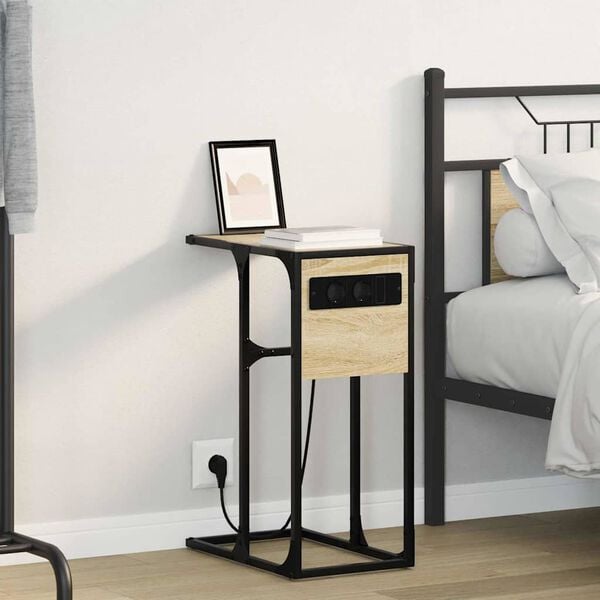 vidaXL Natskab Sonoma eg 41,5 x 26 x 60,5 cm Konstrueret tr&aelig;