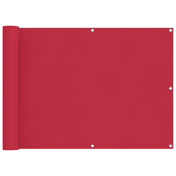 vidaXL Altan Sk&aelig;rm Bordeaux 75 x 500 cm PU belagt oxford alu