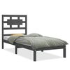 vidaXL sengeramme 75x190 cm Small Single massivt tr&aelig; gr&aring;