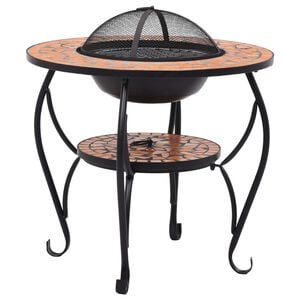 vidaXL b&aring;lfad mosaik 68 cm keramik terracottafarvet