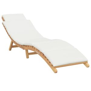 vidaXL Havem&oslash;bel Solseng Brun 198 x 55 x 58,5 cm Massiv Teaktr&aelig;