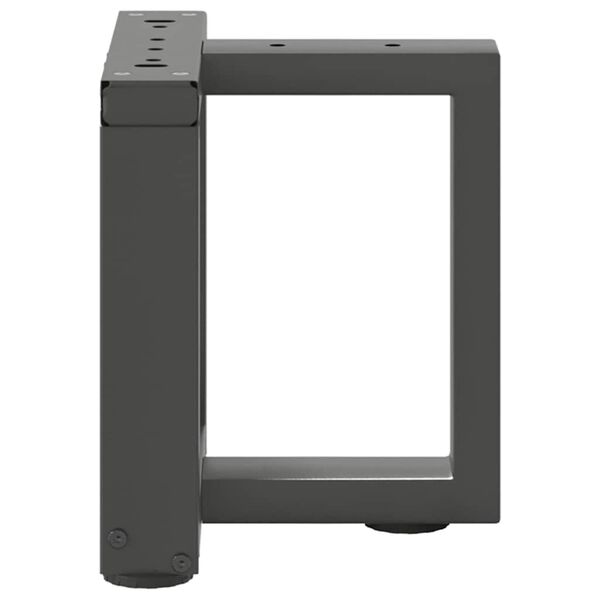 vidaXL sofabordsben T-formet 2 stk. antracit 30x25x(30-31) cm st&aring;l