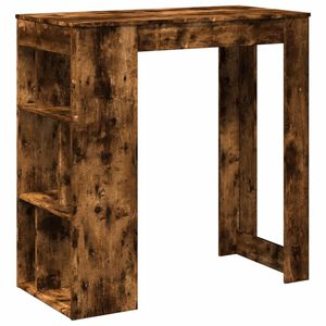 vidaXL barbord m. stativer 102x50x103,5 cm konstrueret tr&aelig; r&oslash;get eg