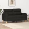 vidaXL 2-personers sofa 120 cm stof sort