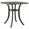 vidaXL havebord 53x53x53 cm st&oslash;bt aluminium bronzefarvet