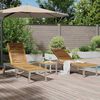 vidaXL Lounger 2-person 3 pcs Brun Massivt Akacietræ