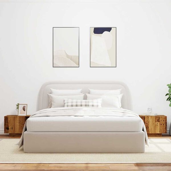 vidaXL Sengeskab Gammelt Tr&aelig; 100x35x40 cm Konstruktionstr&aelig;