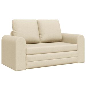 vidaXL Sovesofa Creme 148 x 71 x 83 cm Stof