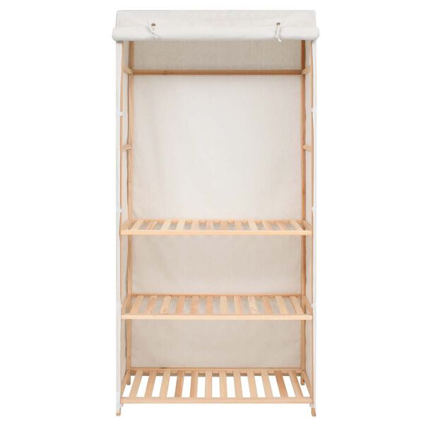 vidaXL tøjgarderobe i 3 niveauer 79x40x170 cm