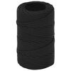 vidaXL Multifunktionelt universaltov 2 mm 500 m Sort PP
