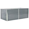 vidaXL h&aelig;vet havekasse 160 x 80 x 45 cm galvaniseret st&aring;l gr&aring;