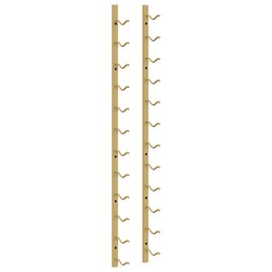 vidaXL v&aelig;gh&aelig;ngt vinreol til 12 flasker jern guldfarvet