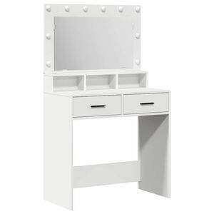 vidaXL Kl&aelig;deskab Hvid 79 x 41 x 135 cm Konstrueret tr&aelig;