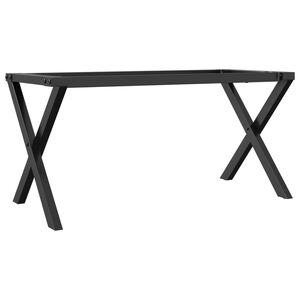 vidaXL bordben til sofabord 90x30x43 cm X-stel st&aring;l
