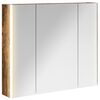 vidaXL Badev&aelig;relsesspejlskab R&oslash;get eg 83,5 x 15,5 x 70 cm