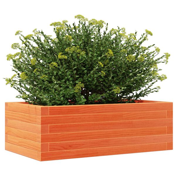 vidaXL plantekasse 70x40x23 cm massivt fyrretr&aelig; gyldenbrun