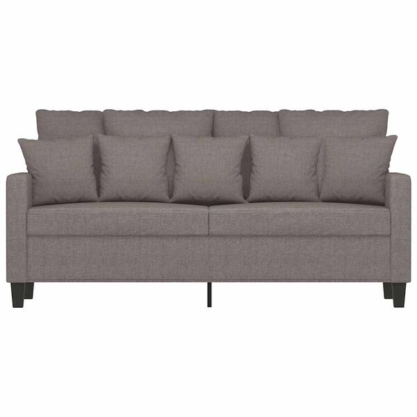 vidaXL 2-personers sofa 140 cm stof gr&aring;brun