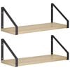 vidaXL V&aelig;ghylder 2 stk. Sonoma-eg 40 x 16 x 15,5 cm