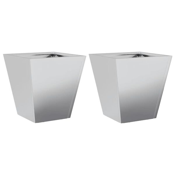 vidaXL plantekrukker 2 stk. 30x30x30 cm galvaniseret stål