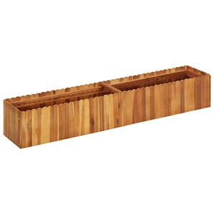 vidaXL h&oslash;jbed 150x30x25 cm massivt akacietr&aelig;