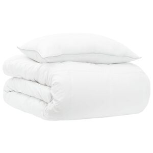vidaXL Duvet S&aelig;t til Hele &Aring;ret 2 stk. 135 x 200 cm Hele s&aelig;soner Hvid