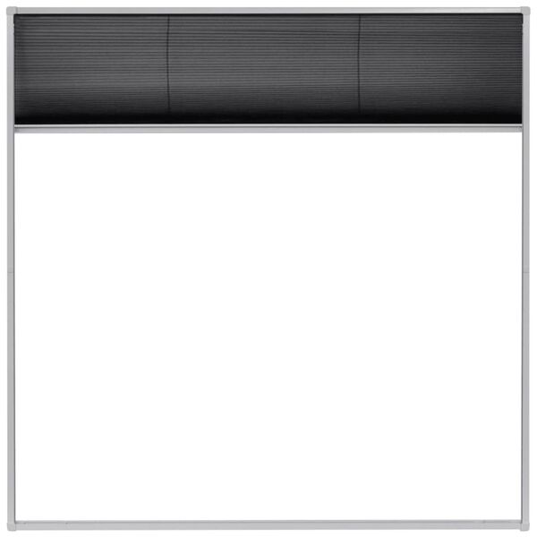 vidaXL plisseret insektnet til vinduer aluminium 120 x 120 cm